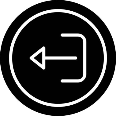 Çıkış Glifi Simgesi Tasarımı