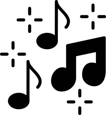 Müzik Kabartma Simgesi Tasarımı