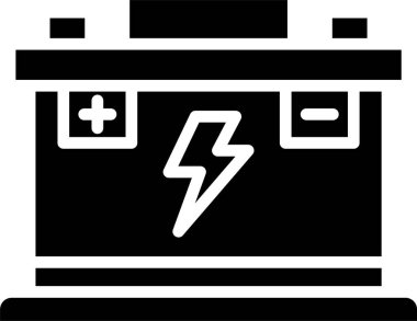 Araba Bataryası Kabartma Simgesi Tasarımı