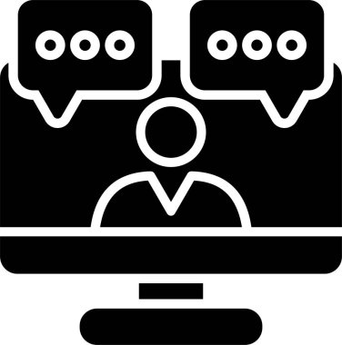 Sohbet Kabartma Simgesi Tasarımı