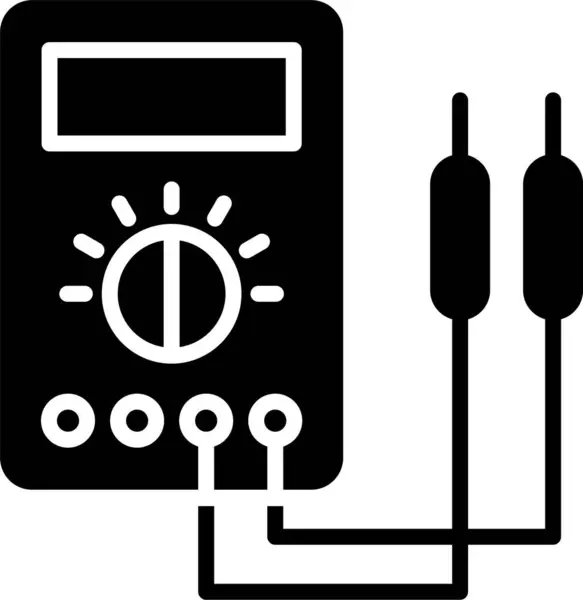 stock vector Voltmeter Glyph Icon Design