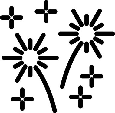 Havai fişek Kabartma Simgesi Tasarımı