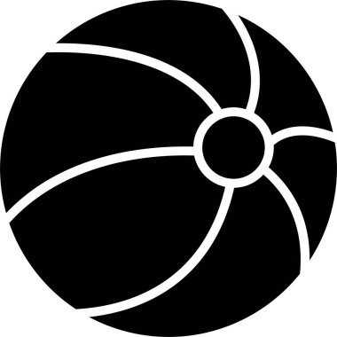 Plaj Topu Kabartma Simgesi Tasarımı