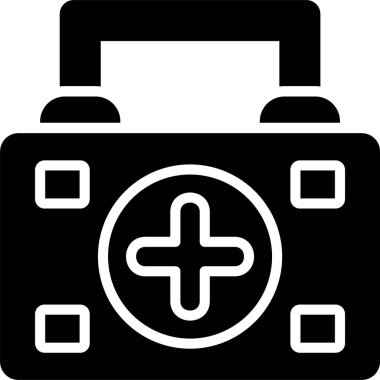 İlk Yardım Kutusu Kabartma Simgesi Tasarımı