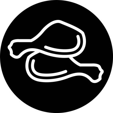 Tavuk Bacağı Kabartma Simgesi Tasarımı