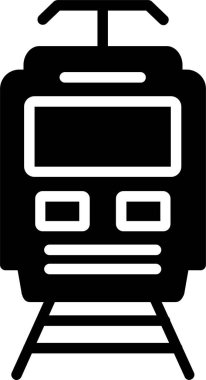 Elektrik Treni Kabartma Simgesi Tasarımı