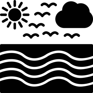 Su Dalgaları Şekil Simgesi Tasarımı