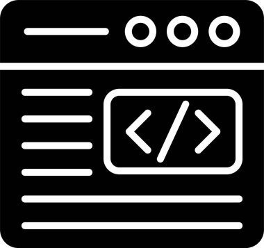 Kod Glyph Simgesi Tasarımı