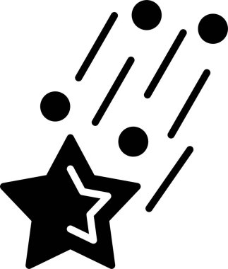 Düşen Yıldız Kabartma Simgesi Tasarımı