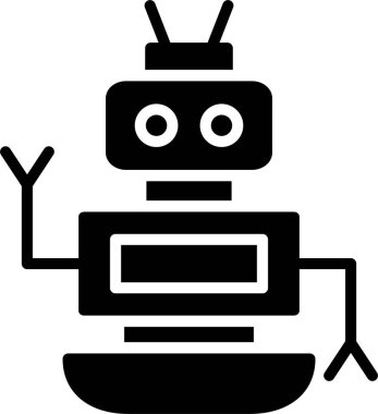 Robot kabartma simgesi tasarımı