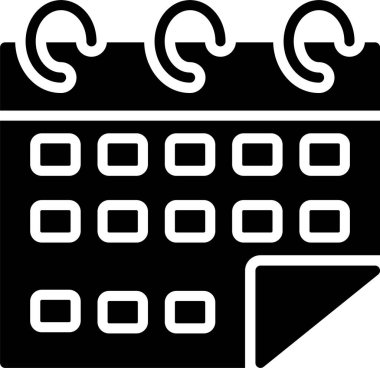 Takvim Kabartma Simgesi Tasarımı