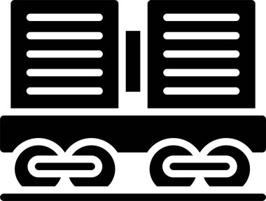 Kargo Treni Kabartma Simgesi Tasarımı