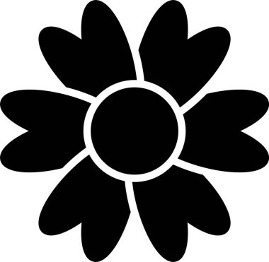 Çiçekler Kabartma Simgesi Tasarımı