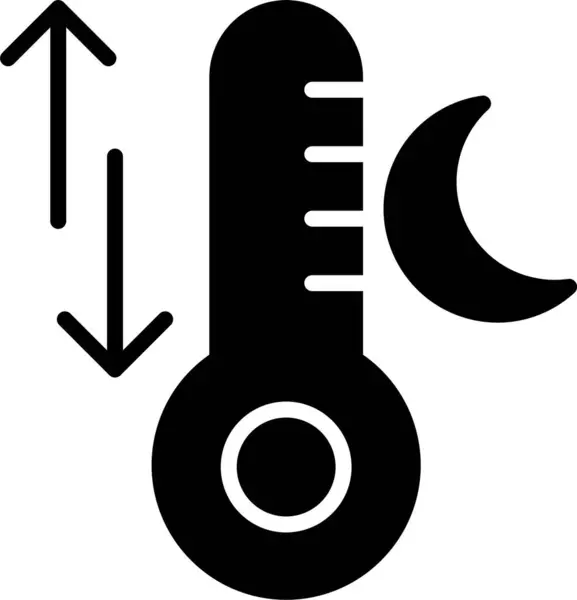 stock vector Thermometer Glyph Icon Design