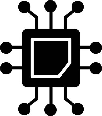 İşlemci Kabartma Simgesi Tasarımı