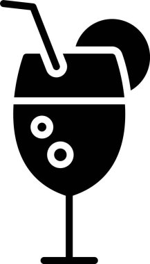 Kokteyl Kabartma Simgesi Tasarımı