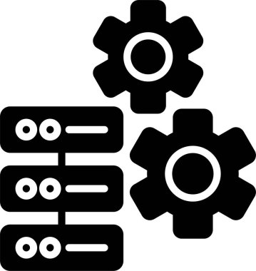 Veri Yönetimi Kabartma Simgesi Tasarımı