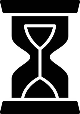 Kum Saati Kabartma Simgesi Tasarımı