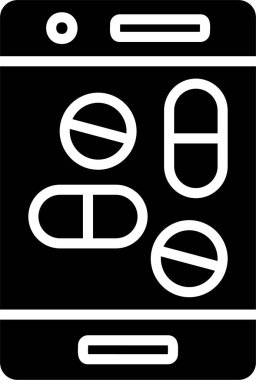 Çevrimiçi Eczane Kabartma Simgesi Tasarımı