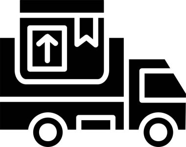 Teslimat Kutusu Kabartma Simgesi Tasarımı