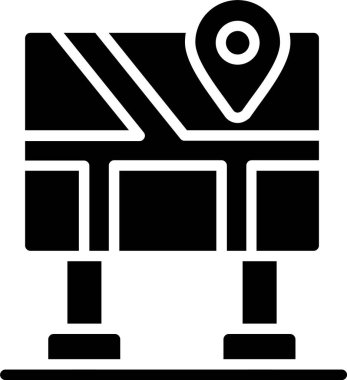 Demiryolu Haritası Kabartma Simgesi Tasarımı