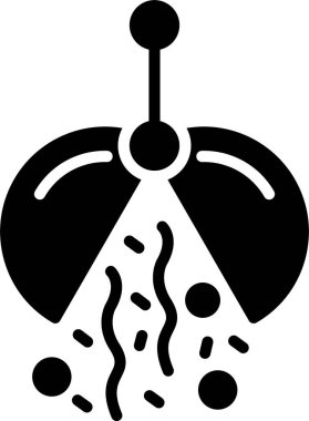 Konfeti Topu Kabartma Simgesi Tasarımı