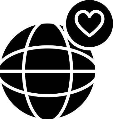 Globe Glyph Simge Tasarımı