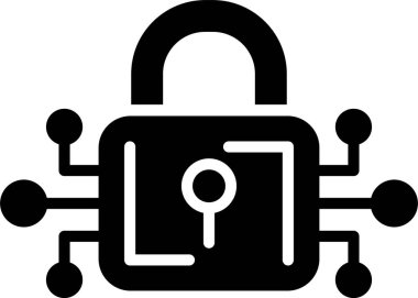 Asma Kilit Kabartma Simgesi Tasarımı