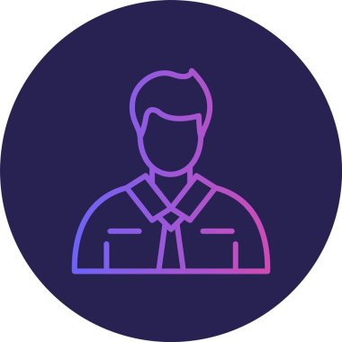 İşçi Satırı Gradyan Çemberi Simgesi