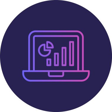 Büyüme Çizelgesi Gradyan Çemberi Simgesi