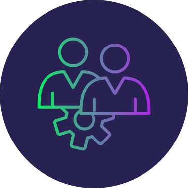 Yönetim Satırı Gradyan Çemberi Simgesi