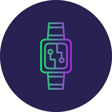 Akıllı Satır Gradyan Çember Simgesi