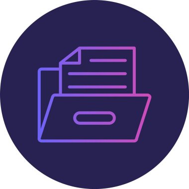 Dizin Satırı Gradyan Çemberi Simgesi