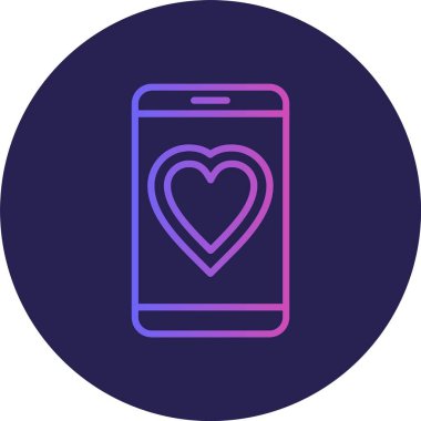 Satır Gradyan Çemberi Simgesi gibi