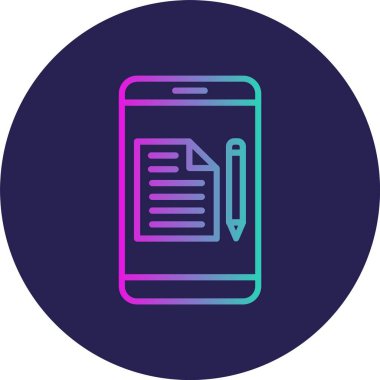 Satır Gradyan Çemberi Simgesi Kopyala