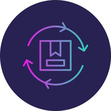 İşlem Satırı Gradyan Çemberi Simgesi