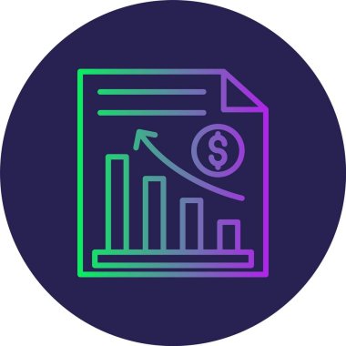 Çubuk Grafik Çizgisi Grafiksel Çember Simgesi