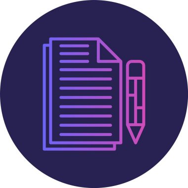 Belge Satırı Gradyan Çemberi Simgesini Düzenle