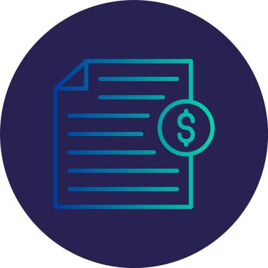 Dosya Satırı Gradyan Çemberi Simgesi