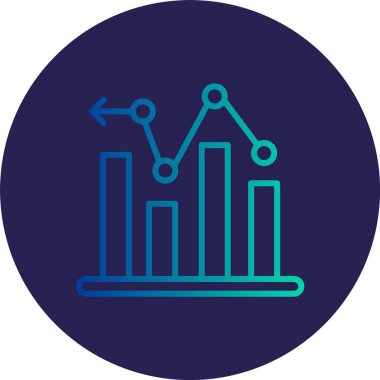 Grafik Çizgisi Grafiksel Çember Simgesi