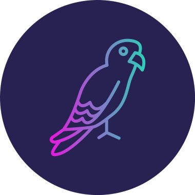 Papağan Satırı Gradyan Çemberi Simgesi