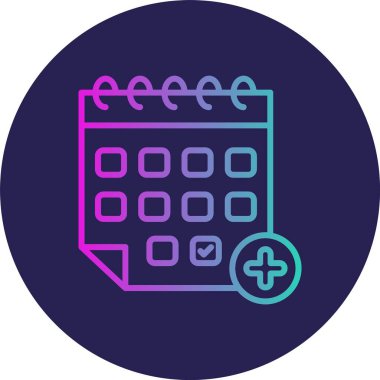 Çizgi Çizgisi Gradyan Çemberi Simgesi