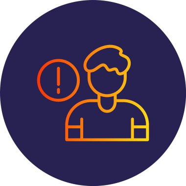 Bilgi Satırı Gradyan Çemberi Simgesi