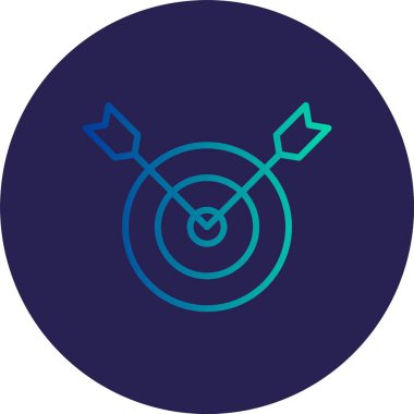 Hedef Satır Gradyan Çemberi Simgesi