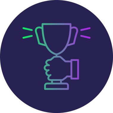 Cup Line Gradyan Çemberi Simgesi