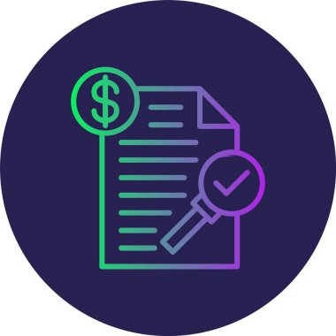 Politika Çizgisi Gradyan Çemberi Simgesi