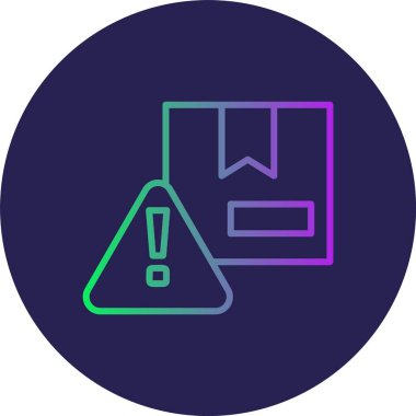 Uyarı Satırı Gradyan Çemberi Simgesi