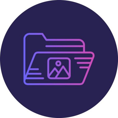 Resim Dizini Gradyan Çemberi Simgesi