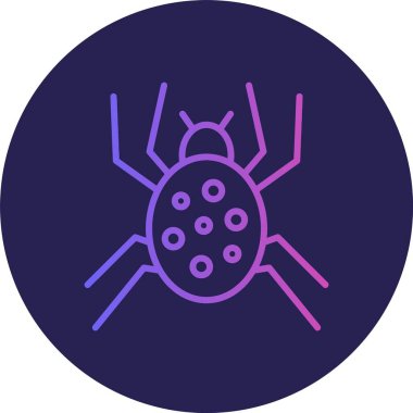 Örümcek Çizgisi Gradyan Çemberi Simgesi