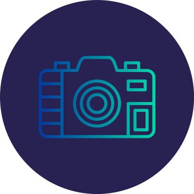 Kamera Hattı Gradyan Çemberi Simgesi